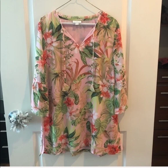 J. Jill Tropical Floral Top - Picture 3 of 16